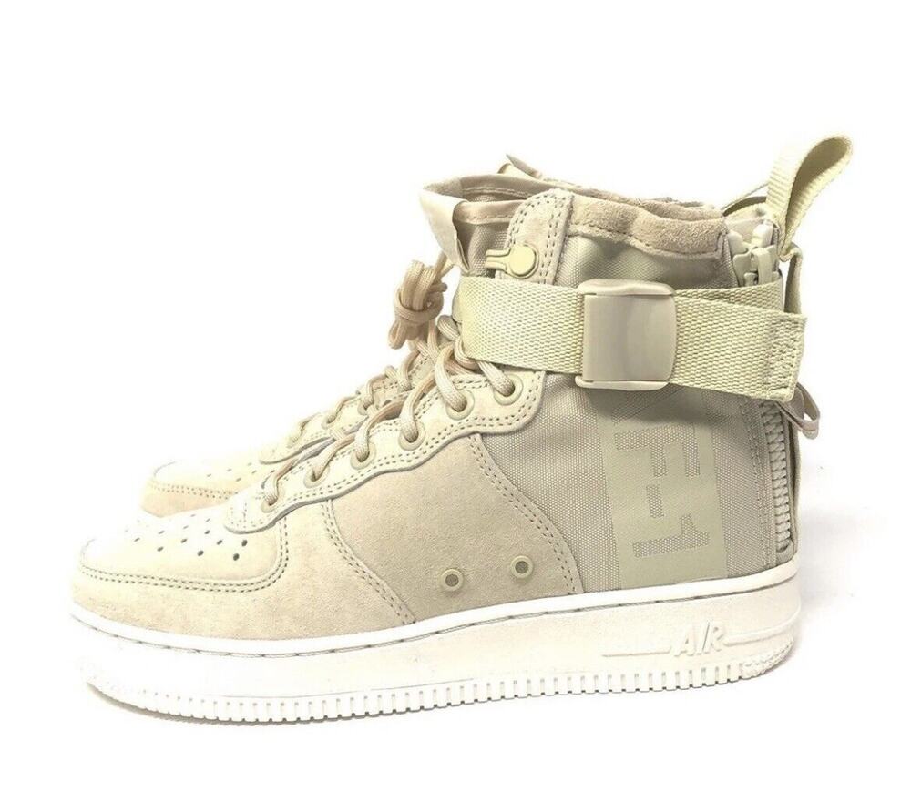 Nike Air Force 1 Mid AF1 Womens Trainers Size 6.5 Fossil Sail AA3966-202 No Box